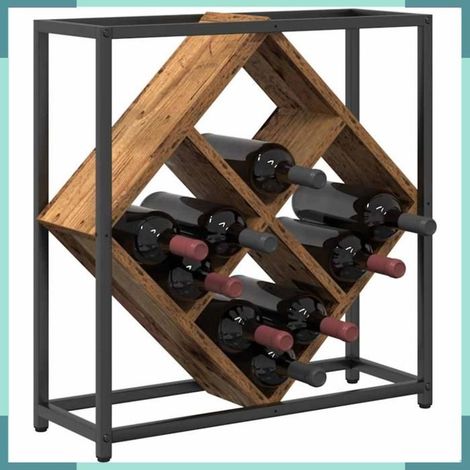 868223 étagère à vin Bois ancien 51 x 18 x 52,5 cm Bois d'ingénierie (1/5)