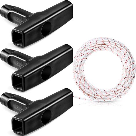 Cuerda De Arranque - 10 M - 3 0 Mm - Para Cortacésped Tronzadora Cepillo De Borde - 3 Empuñaduras (1/5)