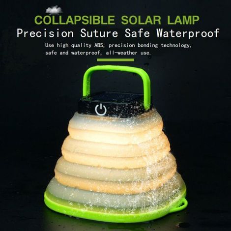 Lampe De Camping - Solaire Rechargeable - Étanche - Pliable Portable - 2 Unités (1/5)