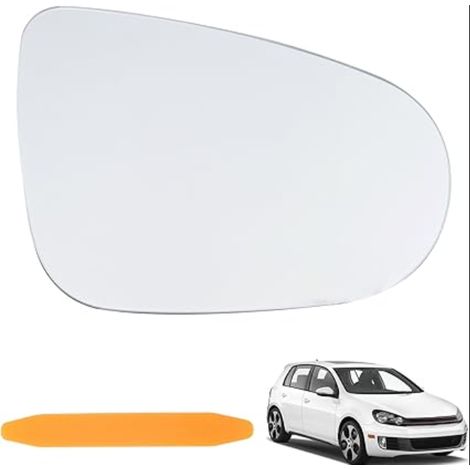 Glace Rétroviseur Droit pour 6/MK6 2010-2014/GTI 2010-2014/ VI 2008-2013/ VI Cabriolet 2011-2016/ 1T3 2010-2015 - Miroir Retroviseur Exterieur Vitre Côté Passager (1/5)