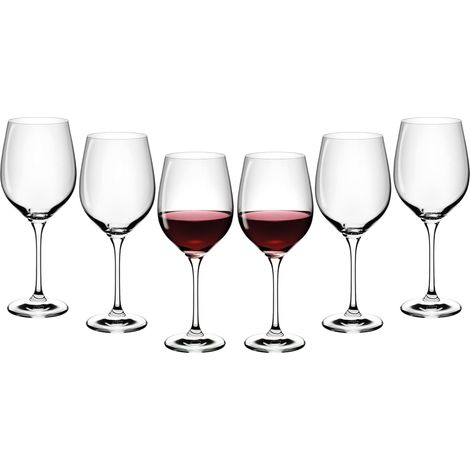 Lot de 6 verres à vin 530 ml Verres à vin blanc Verres à vin rouge Verre à vin Verre à vin universel Gobelets à vin blanc Passe au lave-vaisselle (1/5)