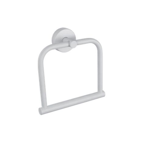 Portasalviette in acciaio inox bianco opaco installazione a parete MIRA-B kamalu