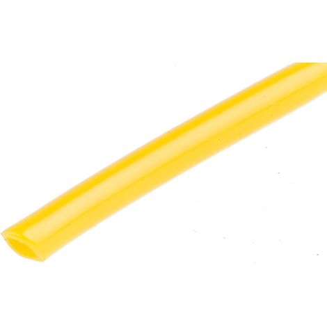 Tuyau à air RS PRO, 4mm x 2.5mm x 30m Jaune en Nylon ( Prix pour Bobine de 30 Mètres )