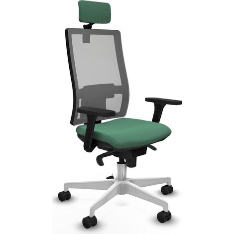 Piqueras et Crespo 3D026N2 Chaise bureau vert émeraude (1/3)