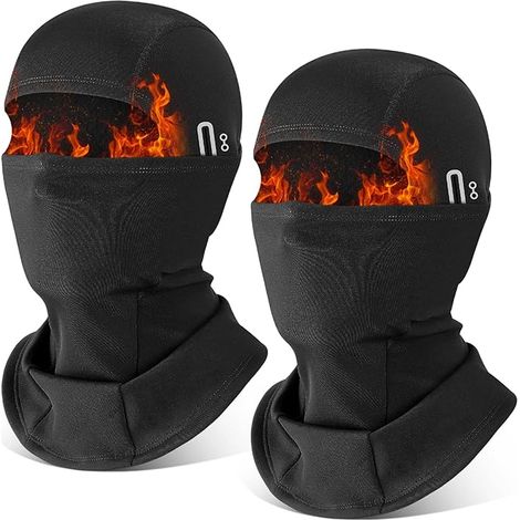 2-Pack Winter Balaclava for Men and Women, Windproof Thermal Balaclava Face Mask Ski Mask for Outdoor Sports Cycling, Skiing, Motorcycling, Bicycle (1/5)