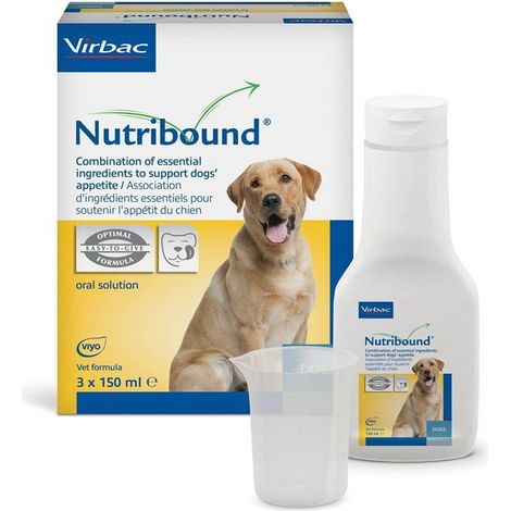 Virbac Nutribound Conditioner für Hunde während der Genesungsphase 3 x 150 ml