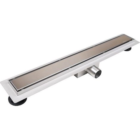Balneo Caniveau de douche linéaire Duplex Next 2 en 1 - 110 cm - Acier inoxydable - 56 l/min - Chrome