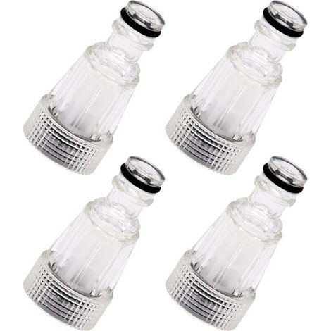Juego de 4 filtros de agua para hidrolavadoras, filtro de agua para manguera de jardín, bomba, jardín, accesorios para hidrolavadoras