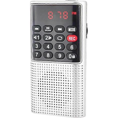 L-328 Pocket Walkman Radio Multifonction Rechargeable Portable USB TF Lecteur MP3 Handheld Enceinte pour Outdoor (1/5)