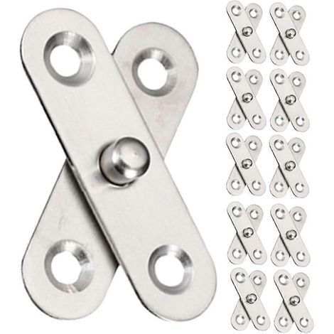 16 charnières pivotantes en acier pour fenêtres et portes pliables et invisibles (1/5)