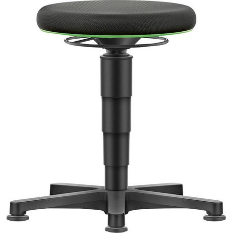 Tabouret pivotant Assise tissu Hauteur d'assise 450 - 650 mm avec patins (1/4)