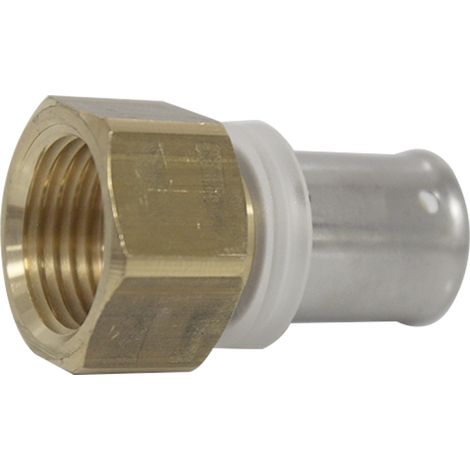 Raccord multicouche à sertir droit femelle (15/21) 1/2" - Ø16x2,0 - MULTIPEX (1/3)
