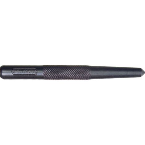 Ks Tools – Pointeau bruni moleté 4mm – Acier trempé chrome-molybdène – Pour marquage précis avant perçage – Longueur 100mm