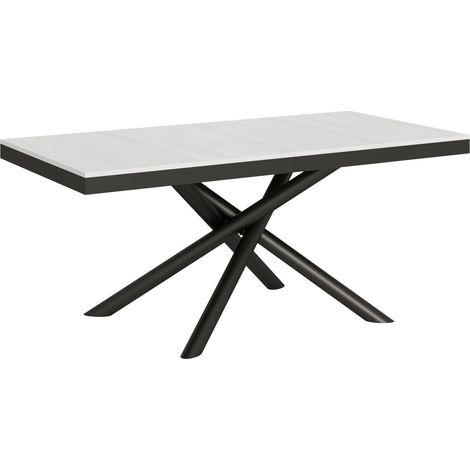 Tavolo "Barletta" allungabile in legno per sala da pranzo -Allungabile fino a 264 cm / Noce (1/4)
