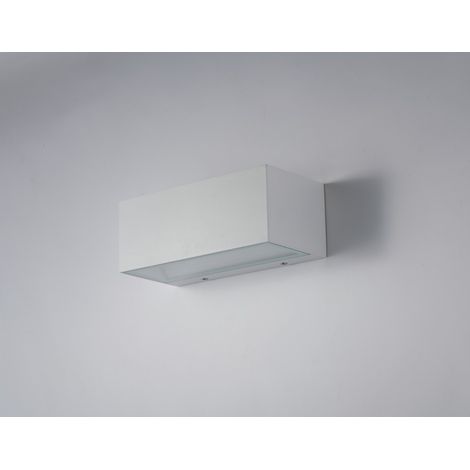 "Applique da esterno LED TWIN bianca con luce biemissione 20W 4000K 22 cm." (1/2)