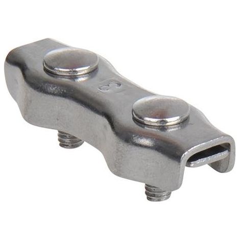 Collier de câble Seilflechter duplex acier inoxydable 3 mm