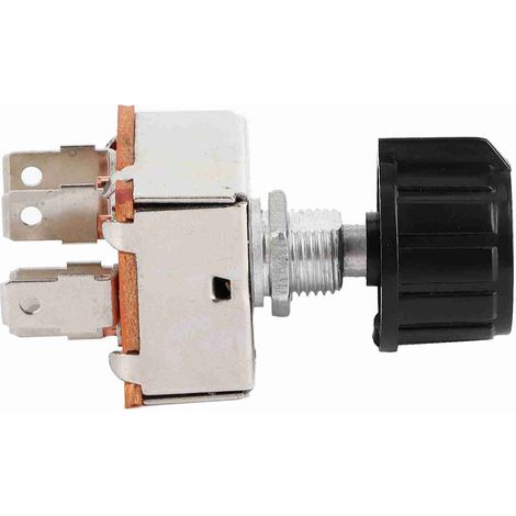 Interruptor universal de 3 velocidades para ventilador de aire acondicionado con perilla giratoria de plástico. (1/5)