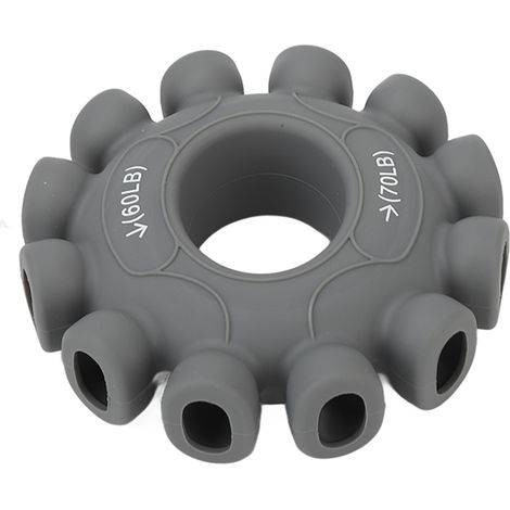 Anneau de musculation Grip Circle Trainer en silicone souple à ventouses, renforcement de la poigne pour la décompression, gris, 27 à 32 kg (1/5)