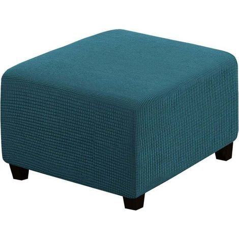 Stretch-Poufbezug, Schutzhülle für Poufs, Poufschutz, Pouf-Aufbewahrungshülle, Möbelschutz, weicher rechteckiger Schutzbezug mit Gummiband (1/5)