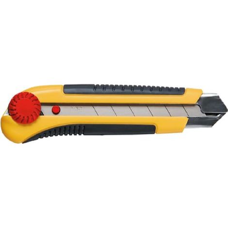 Cutter "Topex" dal corpo in ABS con slitta in metallo e rotella bloccalama