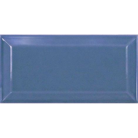 Eiffel Art Construction – Carrelage mural métro parisien bleu brillant 7,5x15 cm – Pâte blanche pleine – Finition mate – Vendu par boîte de 0,50 m²