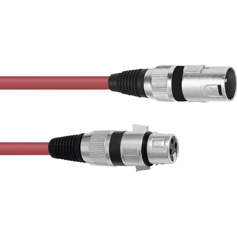 XLR Cavo di collegamento Omnitronic 30220903 [1x Spina XLR 3 poli - 1x Presa XLR 3 poli] 3.00 m Rosso