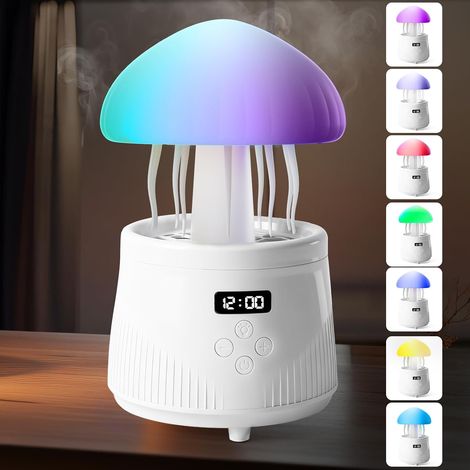 Humidificateur en forme de méduse avec haut parleur Bluetooth, diffuseur d'arômes 600 ml avec éclairage LED 7 couleurs, diffuseur d'huiles essentielle (1/5)
