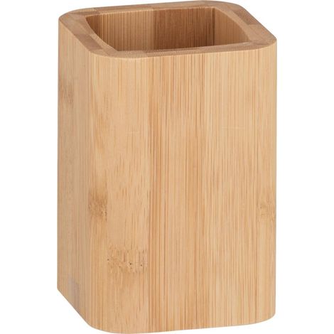Zahnputzbecher BAMBUSA, Bambus, Ø 7,1 cm, Wenko (1/5)