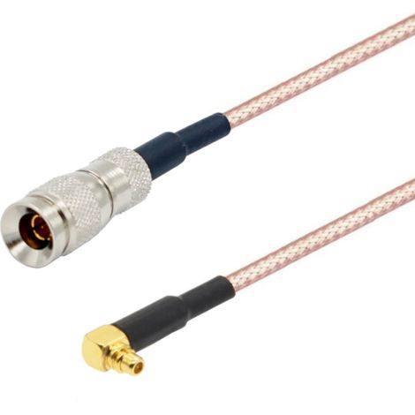 SDI-Kabel DIN 1.0/2.3 Stecker / MMCX Stecker RA 75 Ohm 2 m
