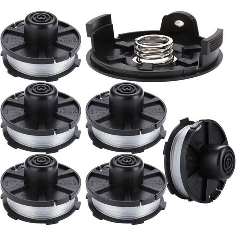 Bobine fil pour coupe-bordure Makita DUR181/DUR141/DUR180Z/DUR181Z 196146-9 195858-1 (6 pièces, nylon, 1.6 mm) (1/5)