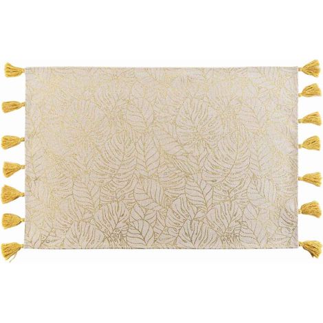 Tapis Déco Imprimé "Solea" 60x90cm Or (1/3)