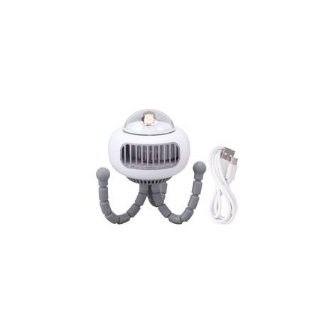Mini-Tischventilator mit flexibler Klemme, 4 Geschwindigkeitsstufen, ohne Rotorblätter, für Auto, Fahrrad, Laufband und Schlafzimmer (1/5)