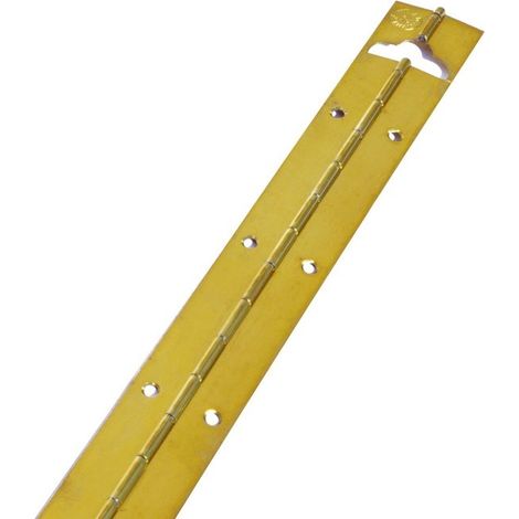 Cerniera a metraggio in ferro ottonato 600x32 mm (1/2)