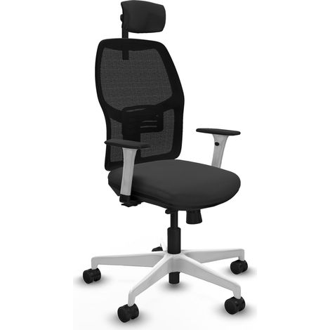 Silla oficina piqueras y crespo Alfera blanco espuma ergonómica (1/2)