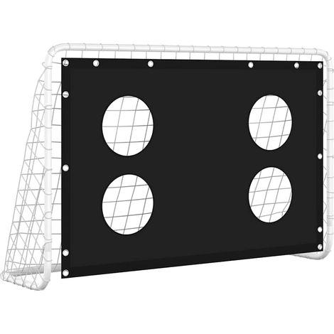 Maison Exclusive - Fußballtor mit Torwand Stahl 184x61x122 cm (1/5)