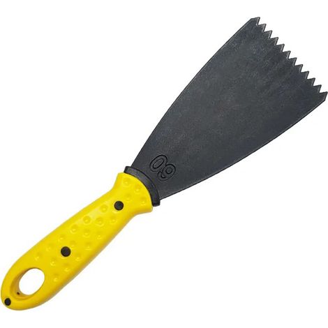 SPATOLA IN POLIAMMIDE IN FIBRA VETRO DENTATA CON GOMMA 60mm AUSTRALIAN