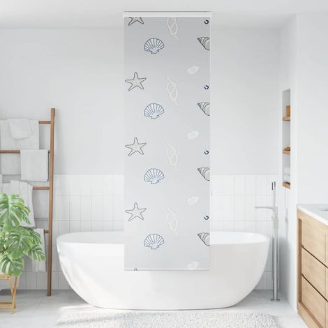 Store enrouleur de douche,Store à rouleau avec cassette largeur du tissu 56 cm CFW4204125 (1/5)