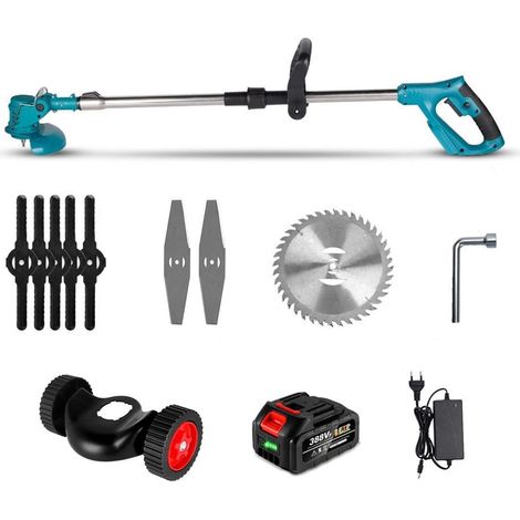 Tondeuse à Gazon Pliable électrique Tondeuse électrique réglable portative avec Accessoires Outil d'élagage de Jardin (Color : 1 Battery, Size : W) (1/5)
