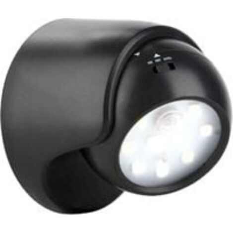 Applique murale extérieure avec détecteur de mouvement Éclairage extérieur à LED de 1000 lumens Éclairage sans fil alimenté par batterie Rotation et inclinaison à 360 degrés