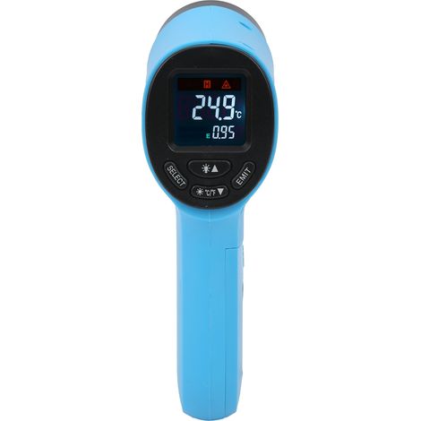 Pistolet de mesure de température infrarouge sans contact HW550 portable bleu (1/5)