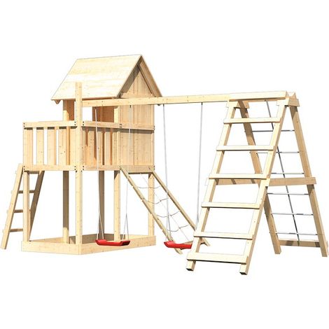 Akubi Stelzenhaus Frieda natur DS+KG+Netzrampe