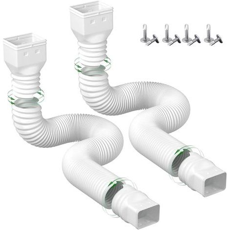 Extension descente pluviale flexible rallonge gouttière extensible évacuation eau pluie (1/5)