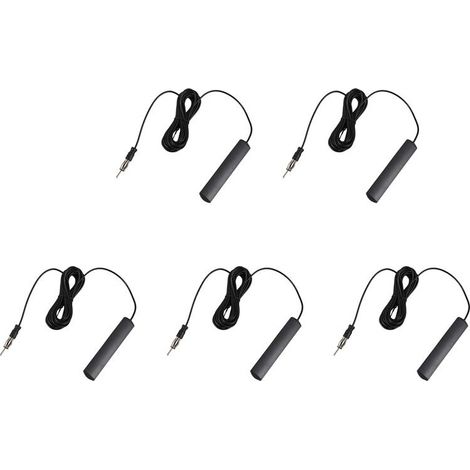 Geeignet für 5 universelle Stereo-FM-Dipolantennen für Autoradios, mit Antenne