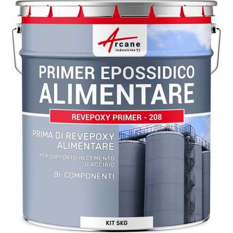 Primer per pittura alimentare cisterna in calcestruzzo o acciaio contenente alimenti - PRIMER EPOSSIDICO A - 5 kg  - ARCANE INDUSTRIES