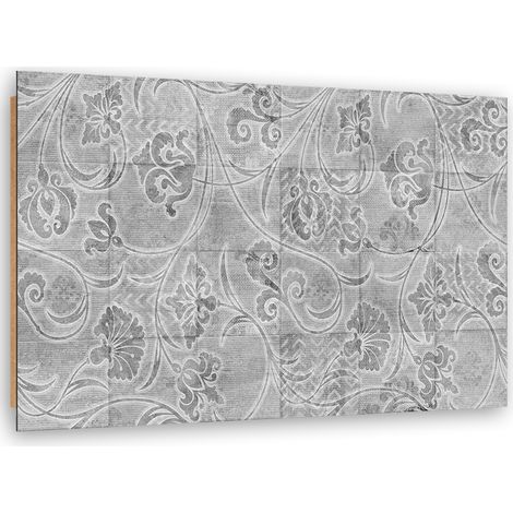 Quadro deco panel, Piastrelle grigie - 100x70 (1/5)