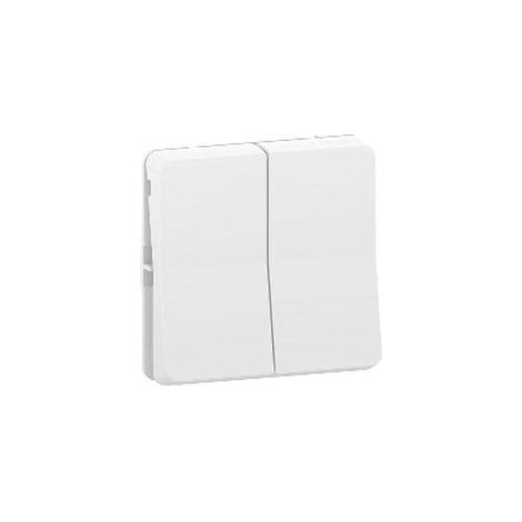 Schneider MUR39022 Interruptor doble de doble acción IP55 IK07 - Composable - Blanco - Mureva Styl