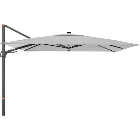 Doppler Sonnenschirm "myZONE" 300 x 220 cm, hellgrau, Bezug aus 100% Polyester, Gestell aus Aluminium, Gewicht 26,7 kg (1/5)