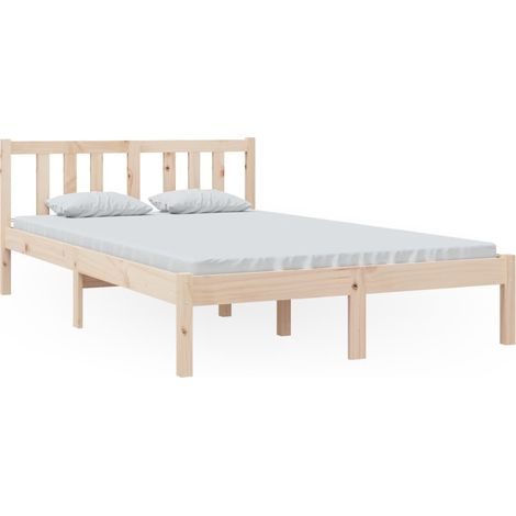 Maison Exclusive - Massivholzbett ohne Matratze 120x200 cm