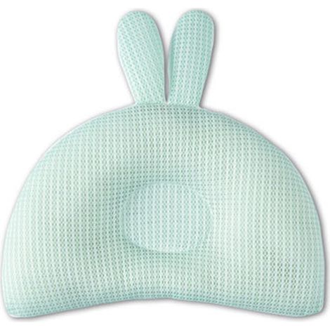 1 oreiller pour enfant, respirant, 30 × 29 × 4 cm, polyesther, pour nouveau-né, quatre saisons, correcteur de tête plate (1/5)