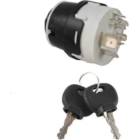 701/80184 701-80184 Zündschalter mit 2 Schlüsseln, 10 Pins, 50988 85804674, kompatibel mit JCB-Baggerteilen und NH Case JCB200 JCB220-Good Edition 0621